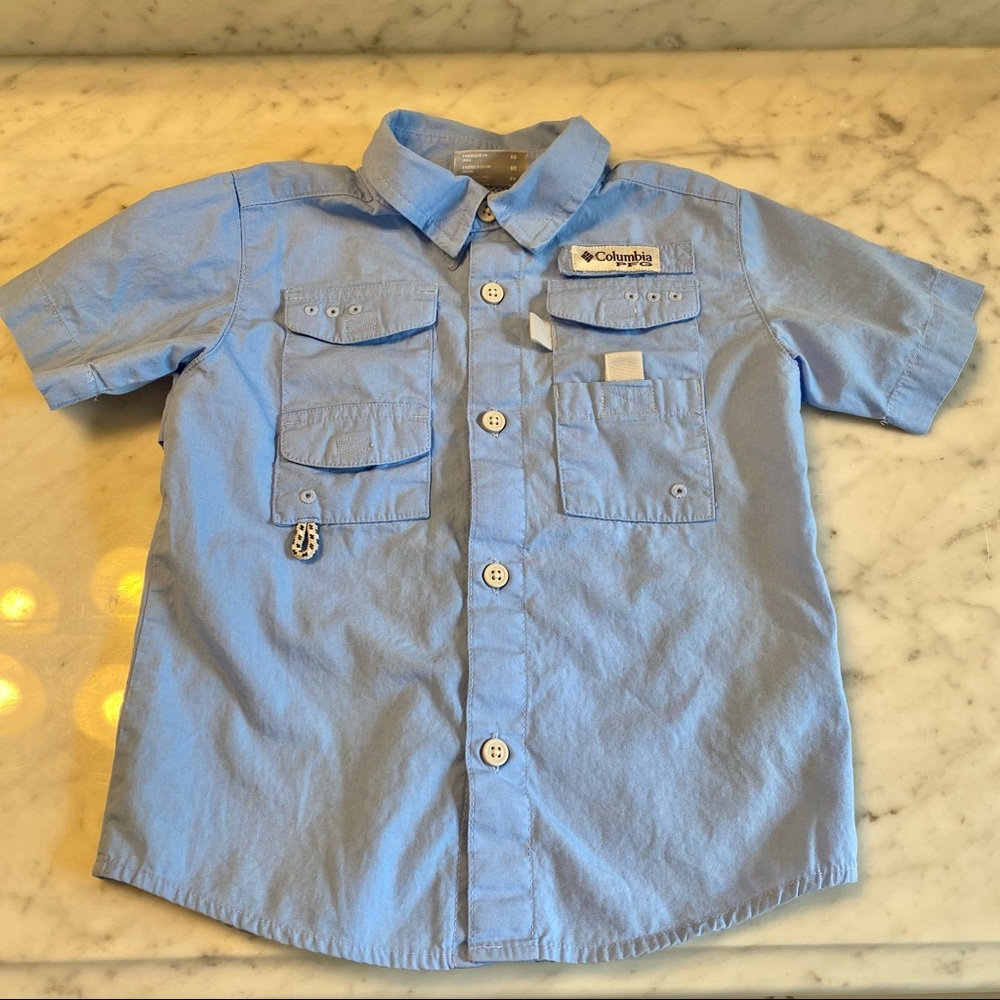 Boys’ Columbia Fishing Shirt- 4T blue